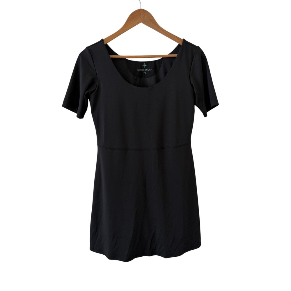 Tuckernuck Step in Rosemary Dress M Black Tennis Athletic Skort Mini Stretch